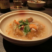宇田川 紫扇 - 紫扇の揚げ物　長芋の餡掛け