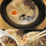 麺屋 いち - 黒こがし豚骨麺　９００円