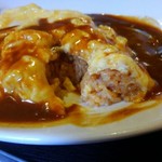 和ダイニング 四季彩 - オムライス　断面