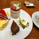 カフェ　エクラン - ﾌﾟﾁｹ-ｷ達♡以前に比べて遥かにｸｵﾘﾃｨUP☆ﾌﾟﾘﾝは今回は苺みるくﾌﾟﾘﾝでしたが、その時々で変わるみたいです☆10/24