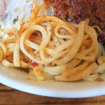 にかいや - まずはオロチョンでまぜそば風に