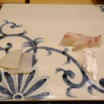 鮓 きずな - 明石産はりいかと明石産鯛