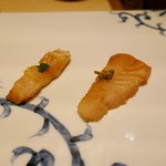 鮓 きずな - 淡路産さわらの漬けと対馬の太刀魚