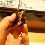 鮓 きずな - 宮城産一番海苔を使った海苔巻き穴子