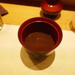 鮓 きずな - あらで出汁を取った赤だし