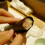 鮓 きずな - トロのたたき巻き寿司