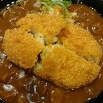 名代 富士そば - カレーそばにコロッケ乗せ