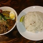 スープカリー スアゲ プラス - 生ラム炭焼きカレー