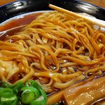 金久右衛門 - 金久右衛門 梅田店  なにわブラック(太麺)大盛り　混ぜたところ