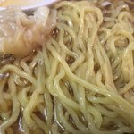 百味鮮 - 細縮れ麺アップ