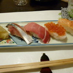 さとう - サバ、中トロ、いくら、赤貝