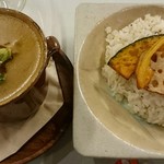 未来食カフェレストラン つぶつぶ - 少なそうに見えてかなりお腹一杯になります