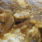 横浜家系ラーメン みさきや - カレー断面アップ