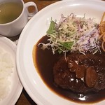 洋食屋 金長 - ハンバーグランチ ￥800