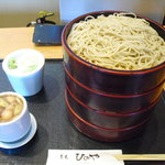 蕎麦 ひのや - 【2011.04　再訪＝∞】　きざみ鴨セイロ９３０円＋大盛１００円＋１段追加２００円