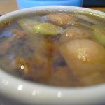 蕎麦 ひのや - 【2011.04　再訪＝∞】　きざみ鴨セイロつけ汁　表面状況