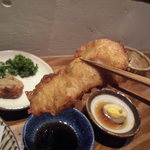 橋の湯食堂 - とり天リフトアップ