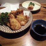 橋の湯食堂 - 四万十鶏のとり天