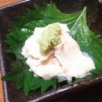 梅月 - お通し(湯葉刺身)