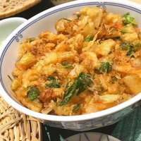 手打ちそば 大石 - かき揚げ丼アップ 