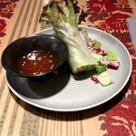 Kokaresutoranandomangotsurikafe - 生春巻き（１本）　４３０円