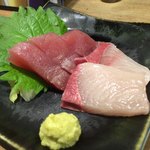 徳田酒店 - 魚セットのお造り2種盛り