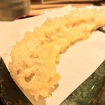 味奈登庵 - 穴子天ぷらもまさに #食べログ的に撮るとこうなる。 といった雰囲気