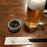Tonkatsu Warashikko - 300円ビールとお通し