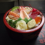 Katsura Sushi - 中ちらし1300円茶碗蒸し付