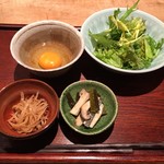 個室ふるけん - サラダ、小鉢