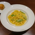 トラットリア ヴィヴァーチェ - 濃厚ウニクリームソースタリアテッレランチ1,200円