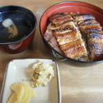 きみのや - 上うなぎ丼・肝吸い・お漬物