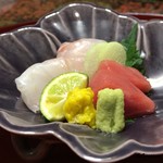 日本料理 新茶家 - 魚荒(ｱﾗ)､曹以､本鮪 中トロ