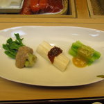 すし処 かね田 - 山菜盛り合わせ（タラボ・ウド・うるい）