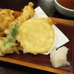 さらしな総本店 - 牡蠣の天ぷら
