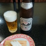 樹庵 - 瓶ビール・お通し。