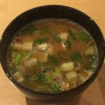 饗 くろ喜 - 海老味噌煮干しつけそば つけ汁（饗 くろ㐂）※季節の限定 2017.9