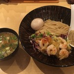 饗 くろ喜 - 海老味噌煮干しつけそば（1,100円）※季節の限定 2017.9