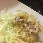 成蔵 - 箸で切った断面です。