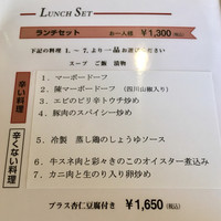 赤坂 四川飯店 - そういえば、2人で訪問したのだから、違うメニューをオーダーしてシェアすればよかった…！