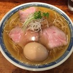 中華そば しば田 - 「煮干しそば」780円＋味玉
