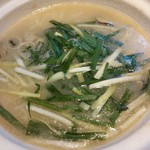 新橋亭 - 牡蠣の土鍋煮込みそば【2017.10】