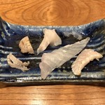 小柳寿司 - あらづくし（縁側・鰓・胃袋・腹身）