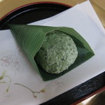 Kikyouya Honten - 笹麩餅のよもぎバージョン、激旨