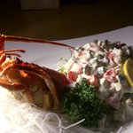 Spiny lobster salad