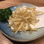 Toriyaki Kushihide - 白魚の唐揚げ　480円