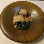 鰻はし本 - 鰻と根セロリ・有機玉葱の南蛮漬