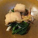 鰻はし本 - 鰻と根セロリ・有機玉葱の南蛮漬