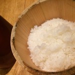 ごはんや一芯 - 待ちきれずに蓋を開けてみました