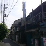 星野餃子店 - 京島2丁目の街並み